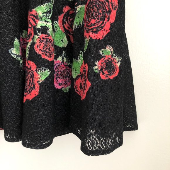 Free People Lace Eyelet Sheer Panel Flowy Dress - Picture 8 of 10